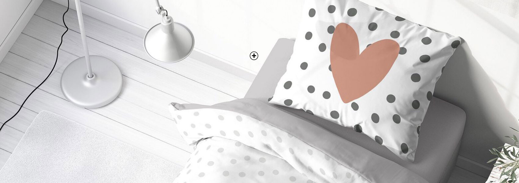 Roze bedlinnen voor kinderen Talia in katoen met hartmotief, goedkoop | Blancheporte