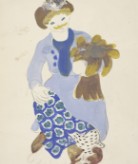 Kimono femme manches 3/4 bleu vert pas cher | Collection Blancheporte x Odette Lepeltier